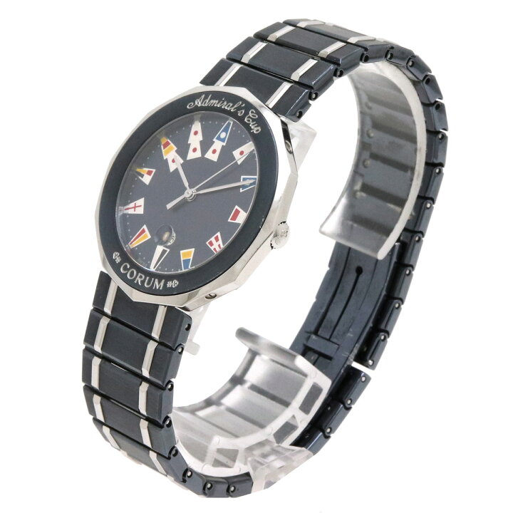 楽天市場】【ウォッチ】CORUM コルム アドミラルズカップ ガンブルー  