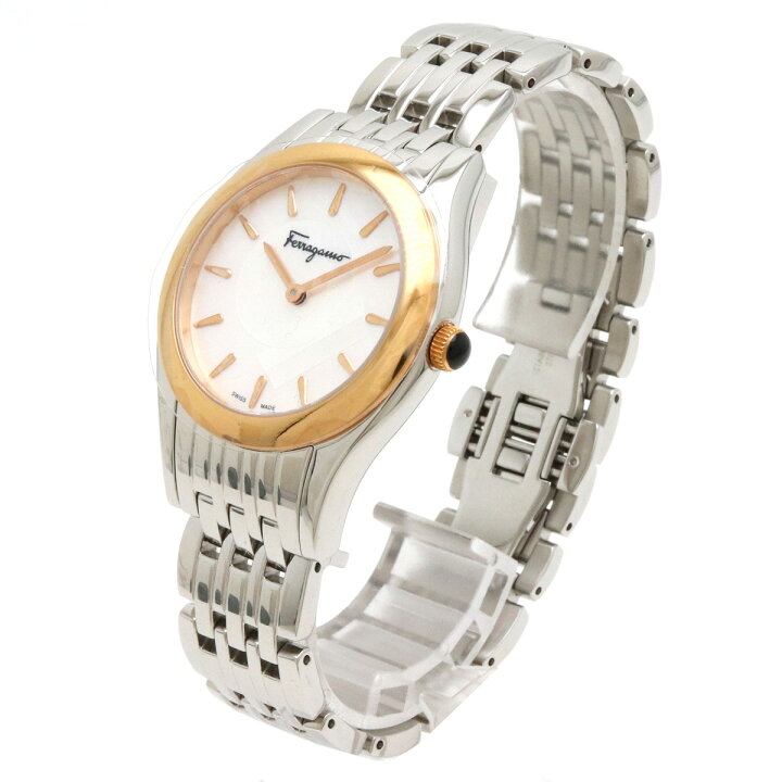 新品同様 サルヴァトーレフェラガモ クオーツ 腕時計 ステンレス  