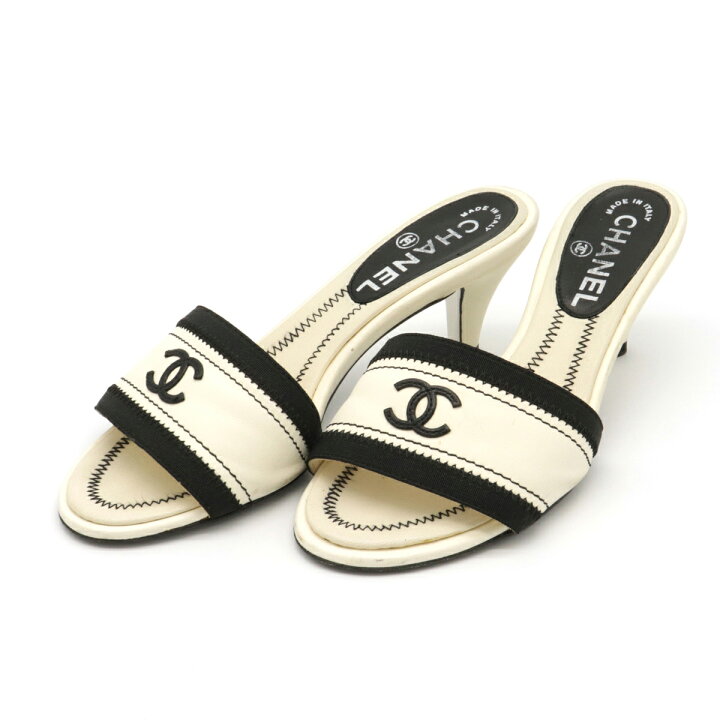 楽天市場】【靴】CHANEL シャネル ココマーク サンダル ミュール 6cm 