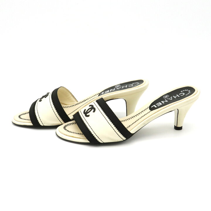 楽天市場】【靴】CHANEL シャネル ココマーク サンダル ミュール 6cm  