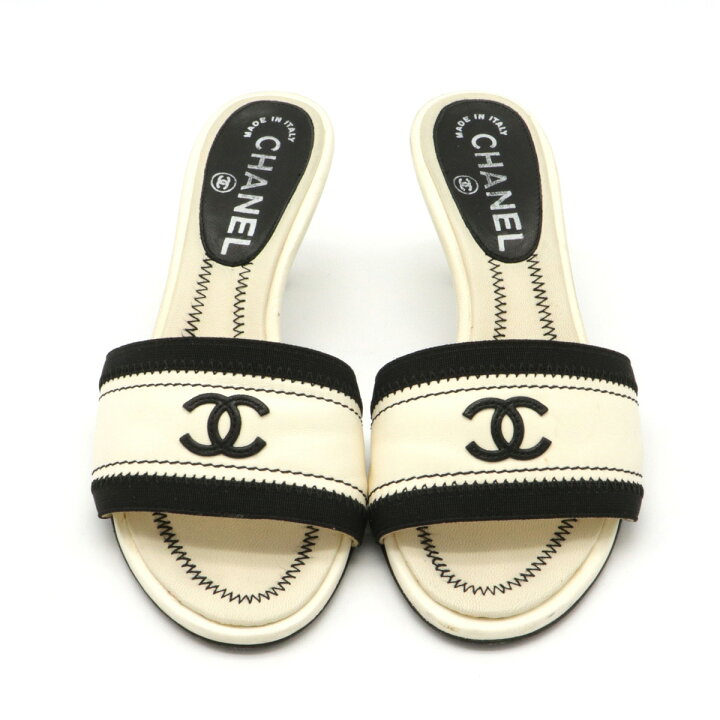 楽天市場】【靴】CHANEL シャネル ココマーク サンダル ミュール 6cm 