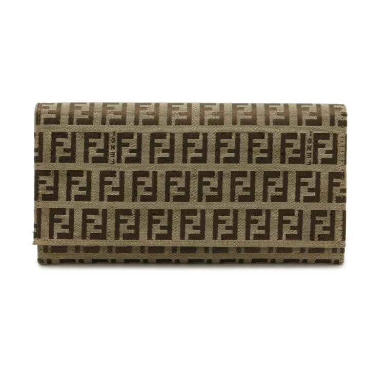 楽天市場】【財布】FENDI フェンディ ズッキーノ 2つ折長財布 二つ折り 