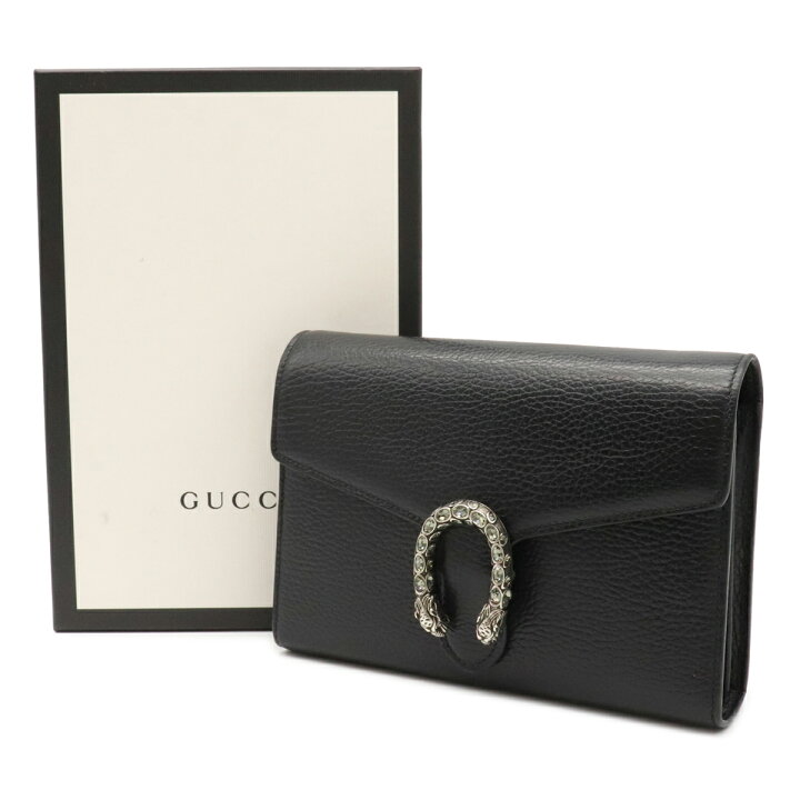 GUCCI ディオニュソス チェーンウォレット クラッチバッグ 