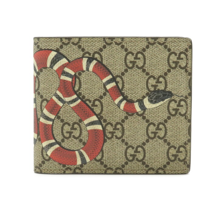 楽天市場】【財布】GUCCI グッチ GGスプリーム 2つ折財布 二つ折り財布  