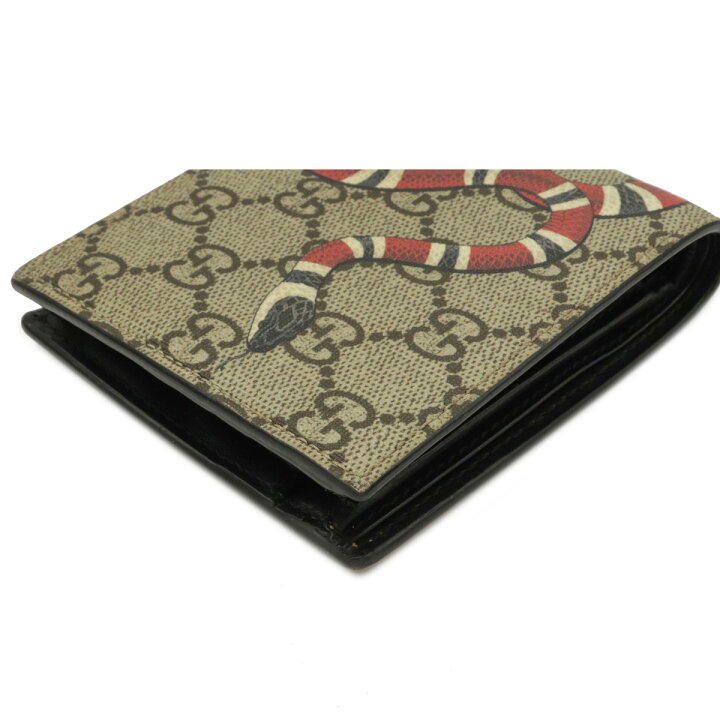楽天市場】【財布】GUCCI グッチ GGスプリーム 2つ折財布 二つ折り財布 
