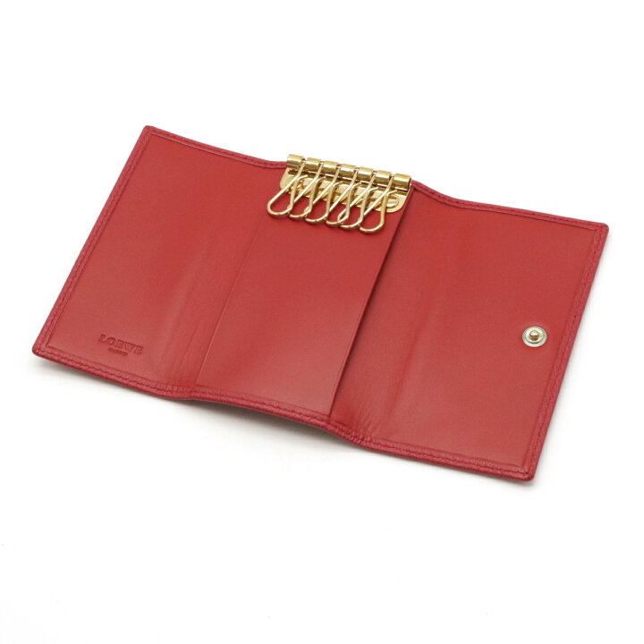 楽天市場】【未使用品】LOEWE ロエベ アナグラム 6連キーケース レザー 