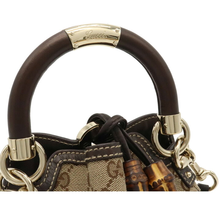 楽天市場】【バッグ】GUCCI グッチ GGキャンバス バンブータッセル  