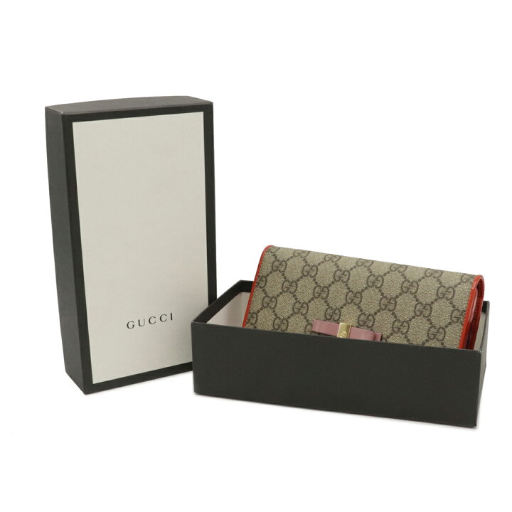 楽天市場】【新品未使用品】【財布】GUCCI グッチ GGスプリーム リボン 