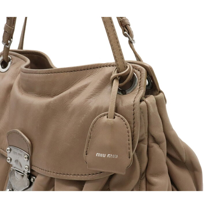 楽天市場】【バッグ】Miu Miu ミュウ ミュウ ミュウミュウ マテラッセ 