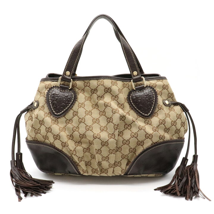 楽天市場】【バッグ】GUCCI グッチ GGキャンバス クレスト フリンジ 
