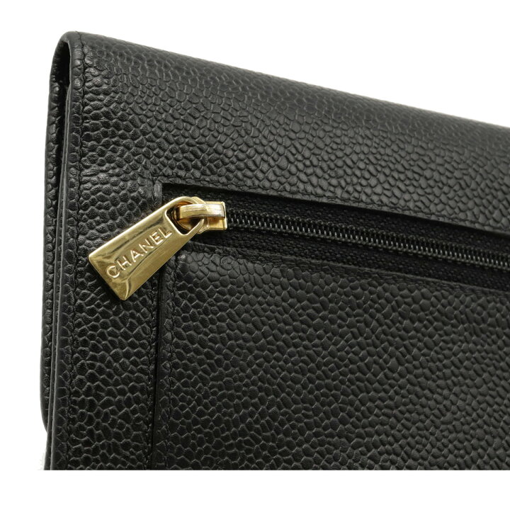 楽天市場】【財布】CHANEL シャネル ココマーク 3つ折り財布 キャビア  