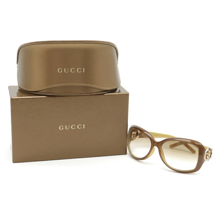 楽天市場】GUCCI グッチ インターロッキングG サングラス ブラウン  