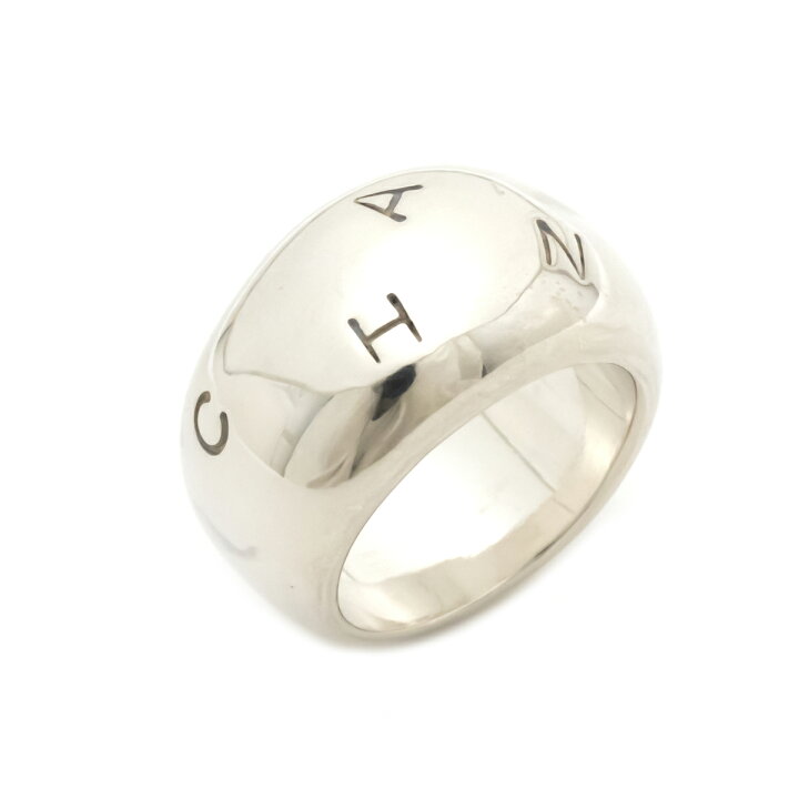 楽天市場】【ジュエリー】CHANEL シャネル ロゴ リング 指輪 シルバー  