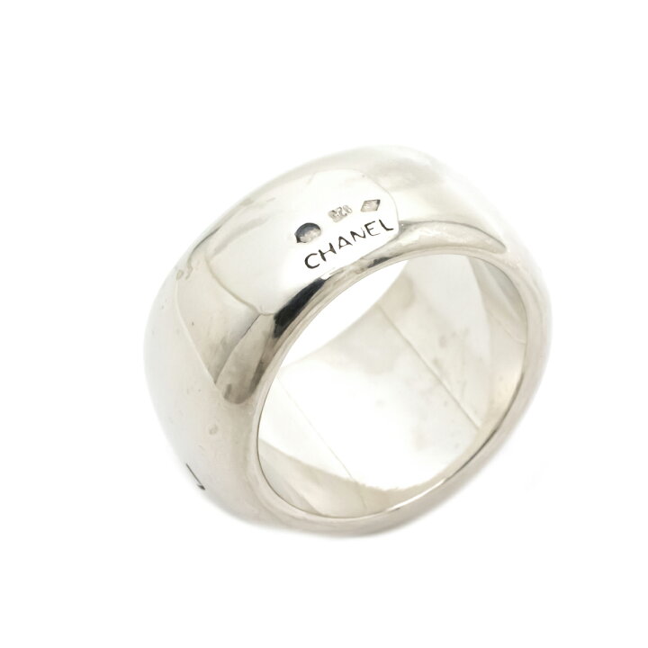 楽天市場】【ジュエリー】CHANEL シャネル ロゴ リング 指輪 シルバー  