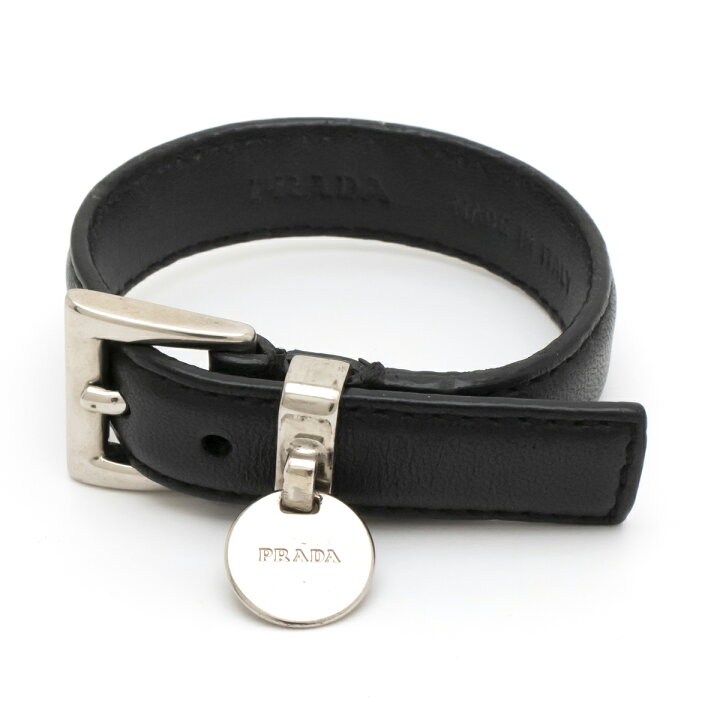 楽天市場】【ジュエリー】PRADA プラダ ブレスレット バングル レザー