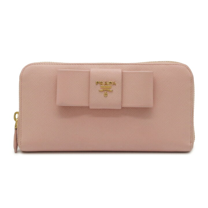 楽天市場】【財布】PRADA プラダ SAFFIANO FIOCCO リボン ラウンド 