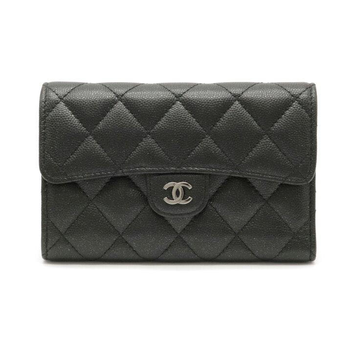 楽天市場】【財布】CHANEL シャネル マトラッセ ココマーク 3つ折財布  
