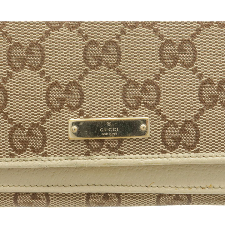 楽天市場】【財布】GUCCI グッチ GGキャンバス 2つ折長財布 二つ折り長 