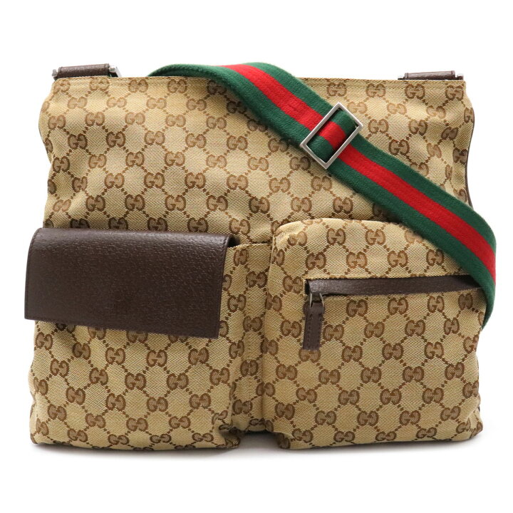 楽天市場】【バッグ】GUCCI グッチ GGキャンバス シェリーライン 