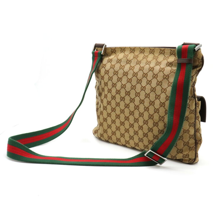 楽天市場】【バッグ】GUCCI グッチ GGキャンバス シェリーライン 