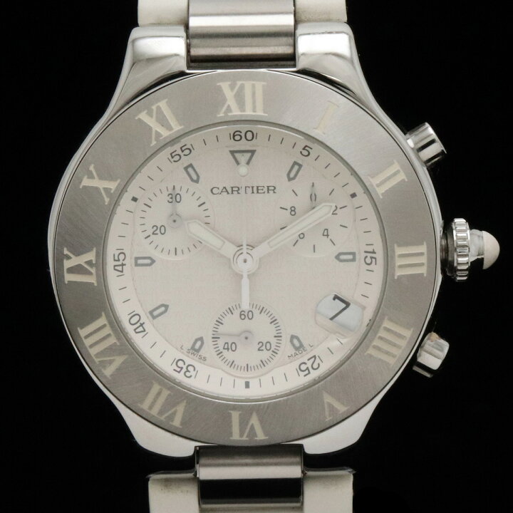 楽天市場】【ウォッチ】Cartier カルティエ マスト21 クロノスカフ 