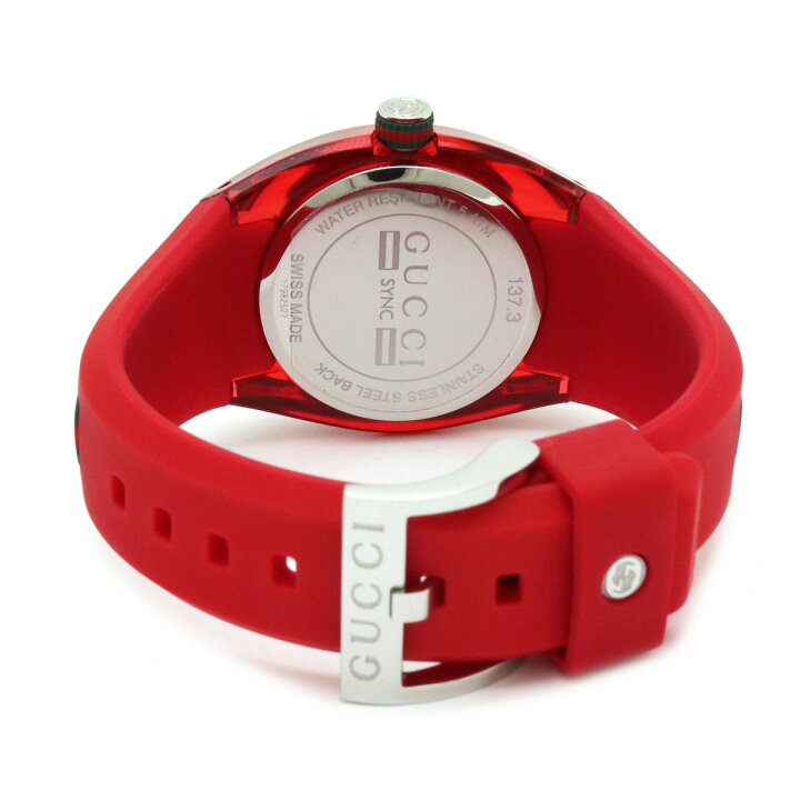 楽天市場】【ウォッチ】GUCCI グッチ シンク レッド文字盤 SS ラバー  