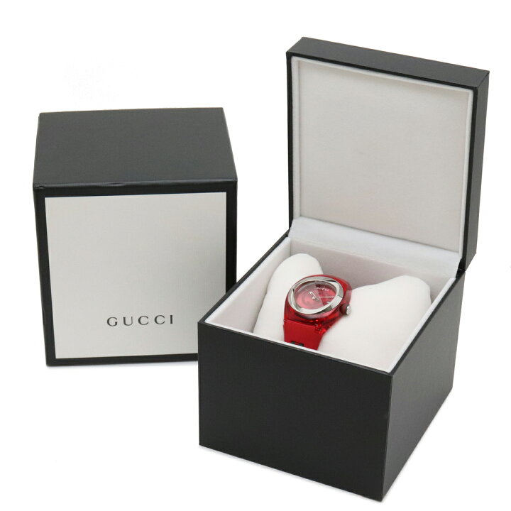 楽天市場】【ウォッチ】GUCCI グッチ シンク レッド文字盤 SS ラバー  