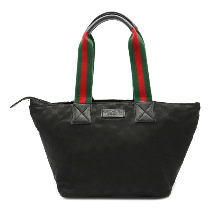 楽天市場】【バッグ】GUCCI グッチ GGナイロン シェリーライン トート 