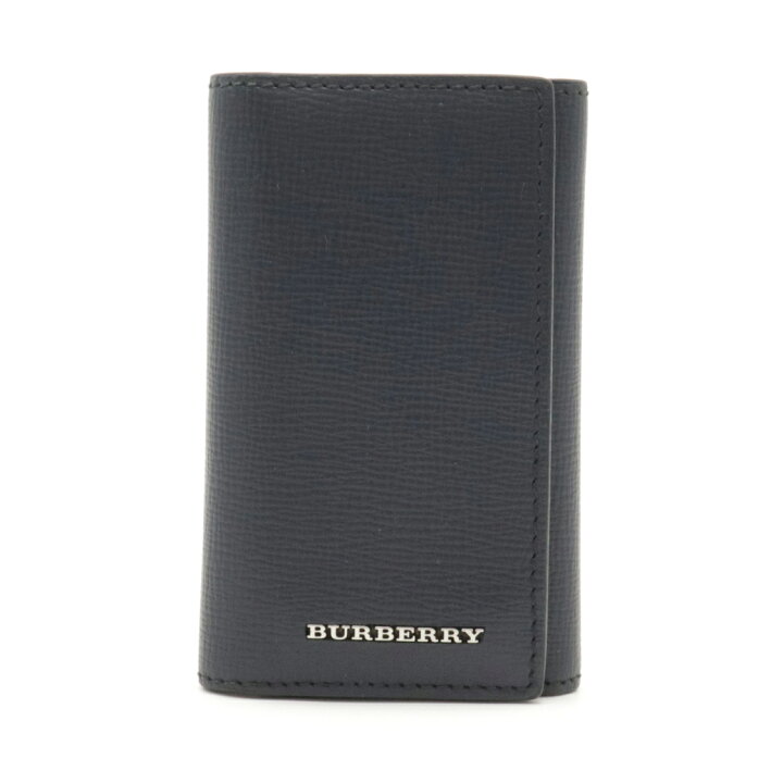 楽天市場】BURBERRY バーバリー 6連キーケース レザー ネイビー 紺  
