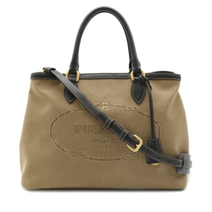 楽天市場】【バッグ】PRADA プラダ ロゴジャガード トートバッグ 