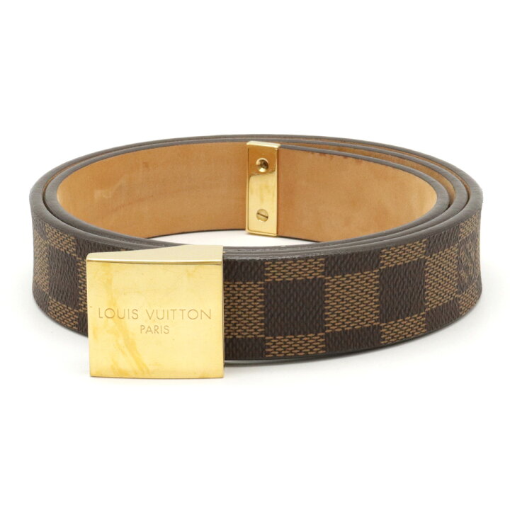 楽天市場】LOUIS VUITTON ルイ ヴィトン ダミエ サンチュール キャレ  