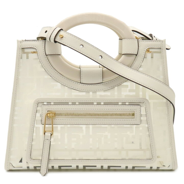 楽天市場】【バッグ】FENDI フェンディ ズッカ柄 ハンドバッグ クリア 
