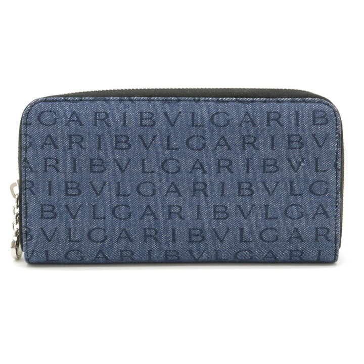 【イオン広店】 中古 BVLGARI | ブルガリ 長財布 23811 ブルー 【125】