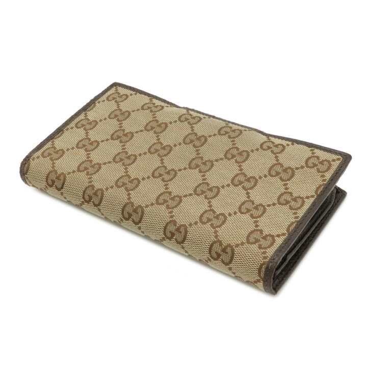 楽天市場】【財布】GUCCI グッチ GGキャンバス シェリーライン 2つ折長  