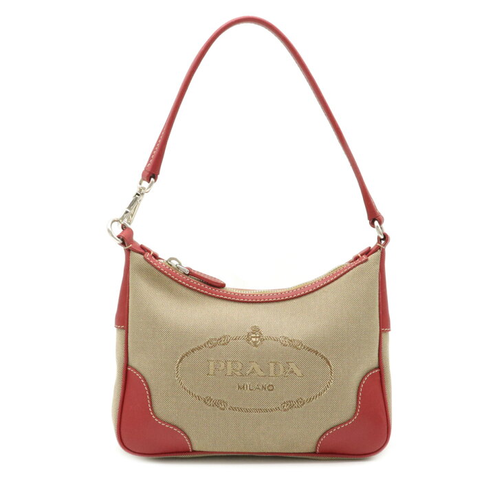 楽天市場】【バッグ】PRADA プラダ ロゴジャガード アクセサリーポーチ 