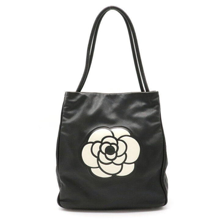 楽天市場】【バッグ】CHANEL シャネル カメリア ロゴ トートバッグ  