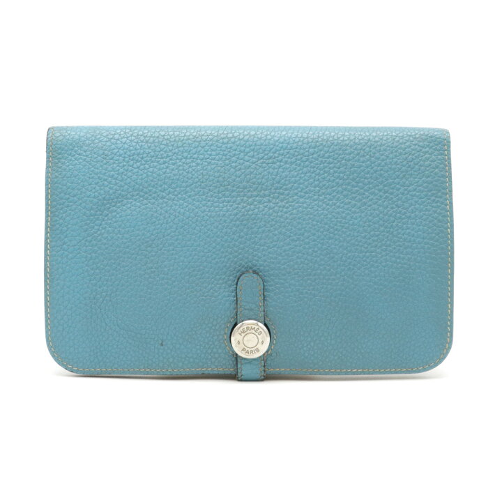 HERMES エルメス ドゴン デュオ GM 長財布 ウォレット トゴ レザー 二  