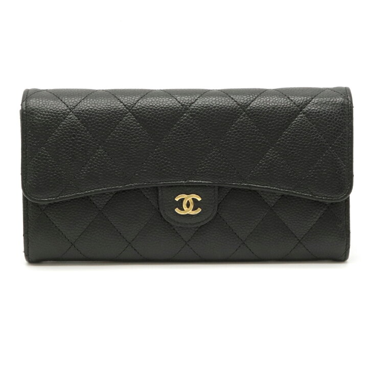 楽天市場】【財布】CHANEL シャネル マトラッセ キャビアスキン ココ  