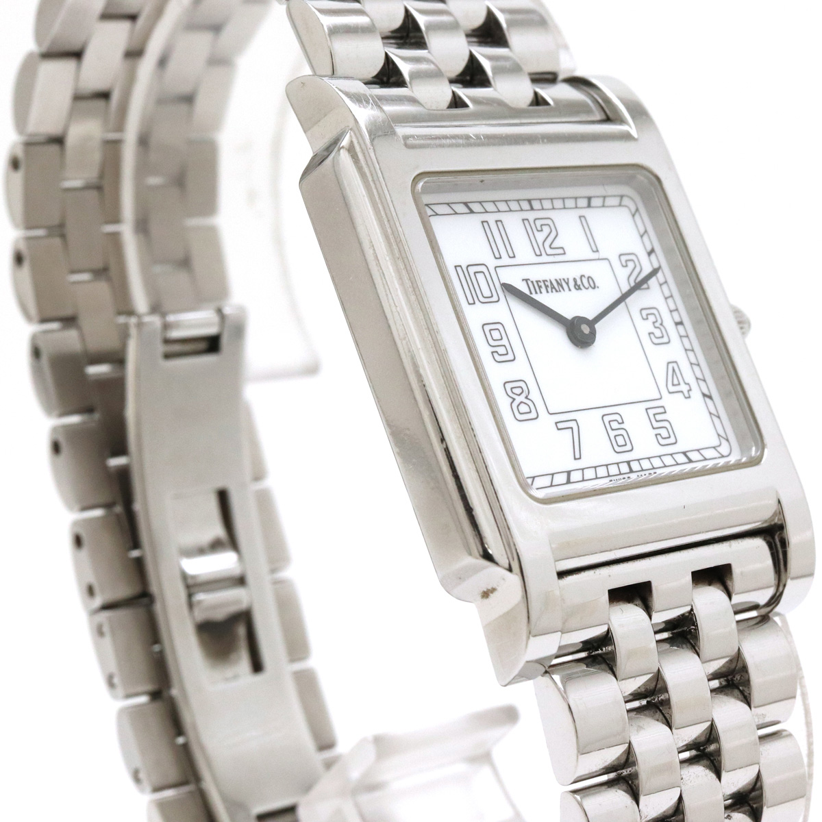 【ウォッチ】TIFFANY&Co. ティファニー クラシック スクエア ホワイト文字盤 SS QZ メンズ クォーツ 腕時計 【中古】 |  Blumin 楽天市場店