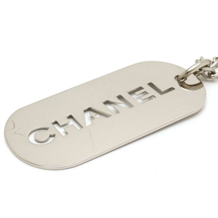 楽天市場】CHANEL シャネル ロゴプレート ドッグタグ キーホルダー  