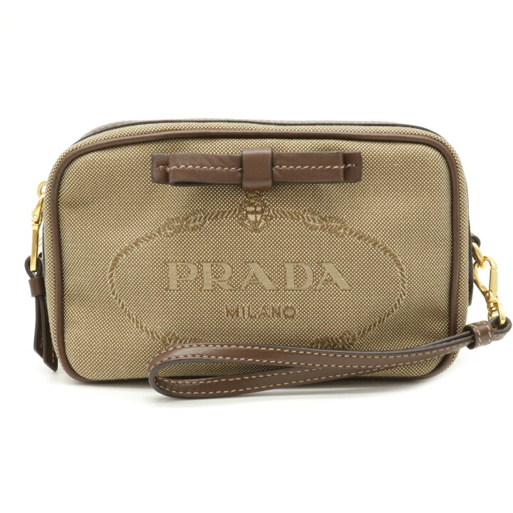 楽天市場】【バッグ】PRADA プラダ ロゴジャガード リボン マルチ 