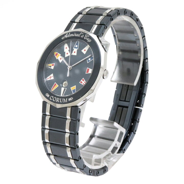 楽天市場】【ウォッチ】CORUM コルム アドミラルズカップ ガンブルー  