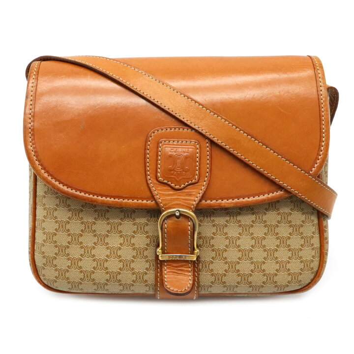 楽天市場】【バッグ】CELINE セリーヌ マカダム柄 ショルダーバッグ  