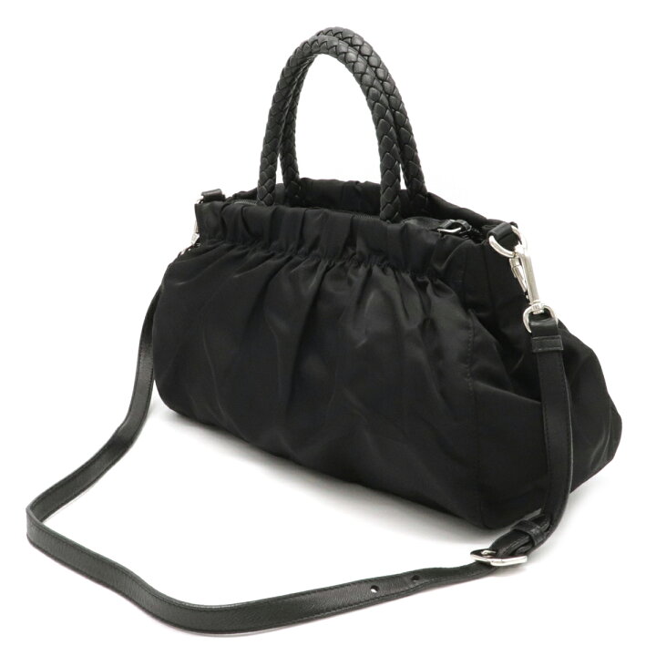 楽天市場】【バッグ】PRADA プラダ TESSUTO BOW ハンドバッグ 2WAY 