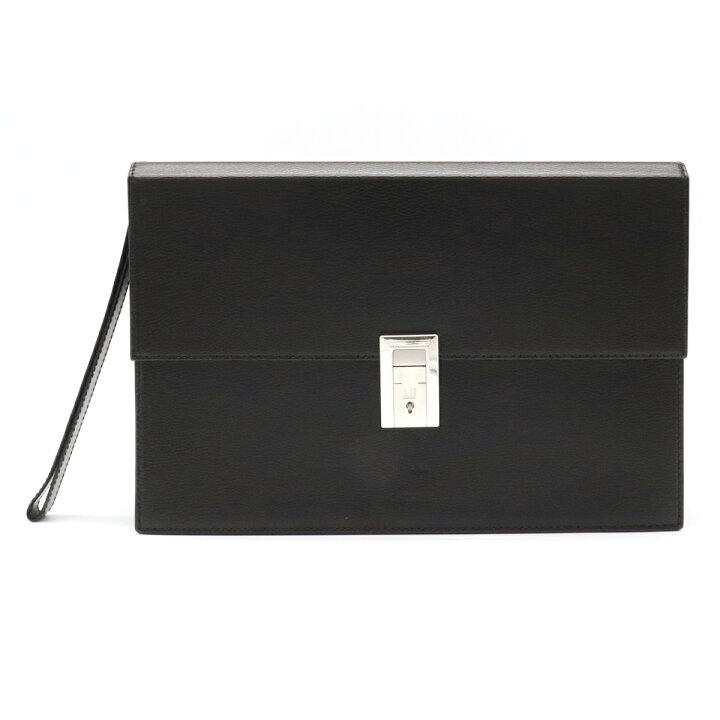 楽天市場 バッグ Dunhill ダンヒル セカンドバッグ クラッチバッグ メンズ レザー 黒 ブラック シルバー金具 Lt9010a 中古 Blumin 楽天市場店