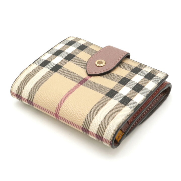 楽天市場】【財布】BURBERRY バーバリー ノバチェック Wホック 2つ折  