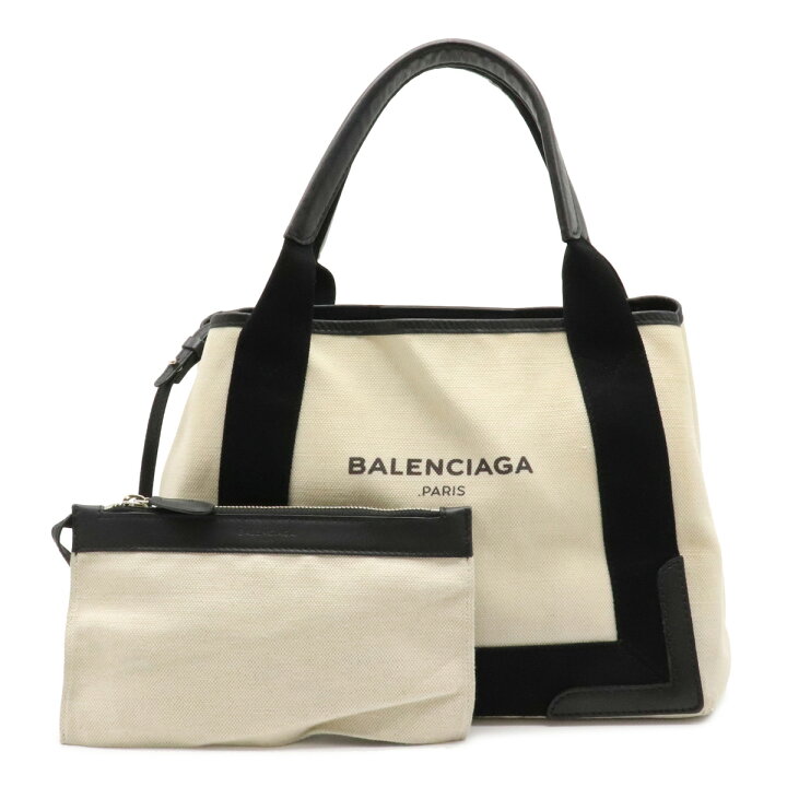 楽天市場】【バッグ】BALENCIAGA バレンシアガ ネイビーカバ S ロゴ 