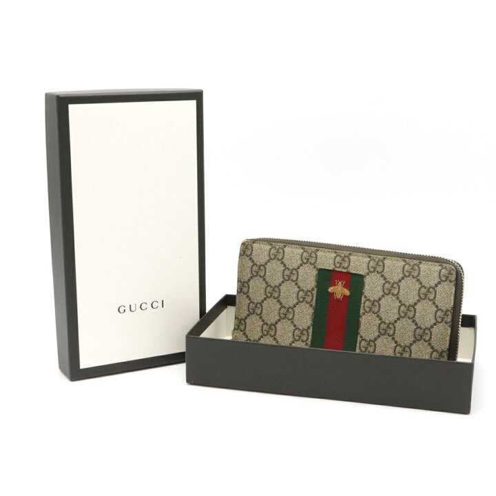 楽天市場】【財布】GUCCI グッチ ウェブ GGスプリーム ジップ  