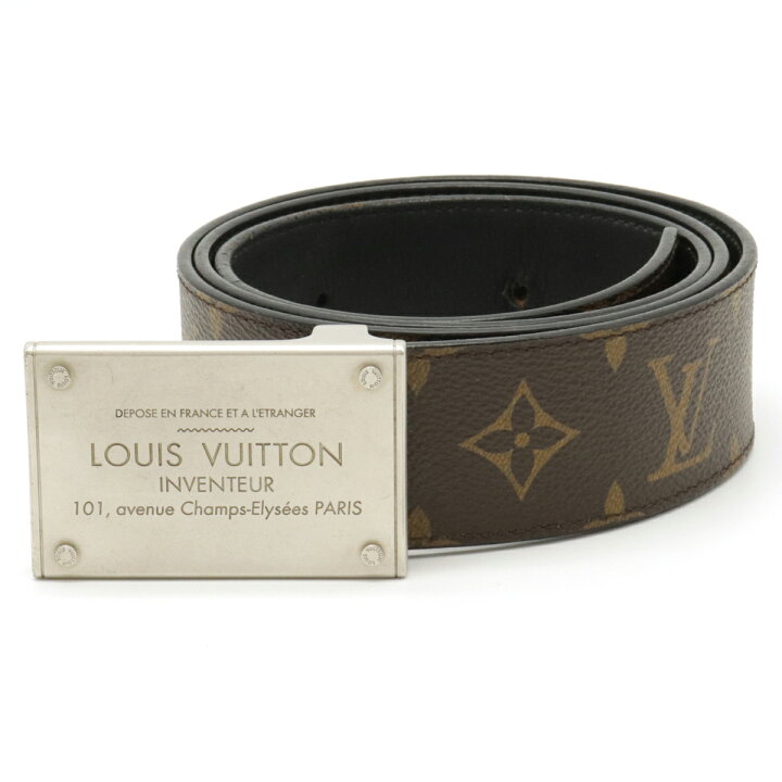 LOUIS VUITTON】【LVバックル】【ゴールドバックル】ルイヴィトン - ベルト 