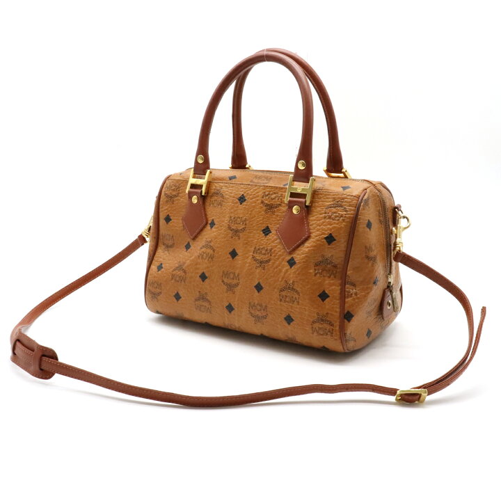 楽天市場】【バッグ】MCM エムシーエム ロゴグラム ミニボストンバッグ 